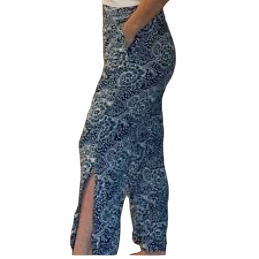 Maeve by Anthropologie wide leg pants with side slits - M.        G23
